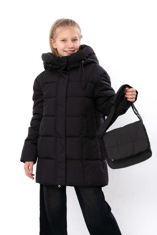 Куртка для дівчинки юніор (зима) + сумка